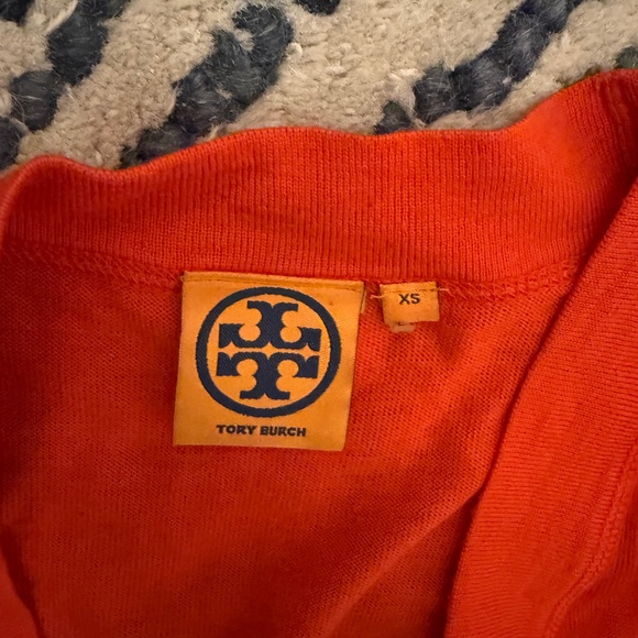Tory Burch navy and orange cardigans, XS - Picture 3 of 4